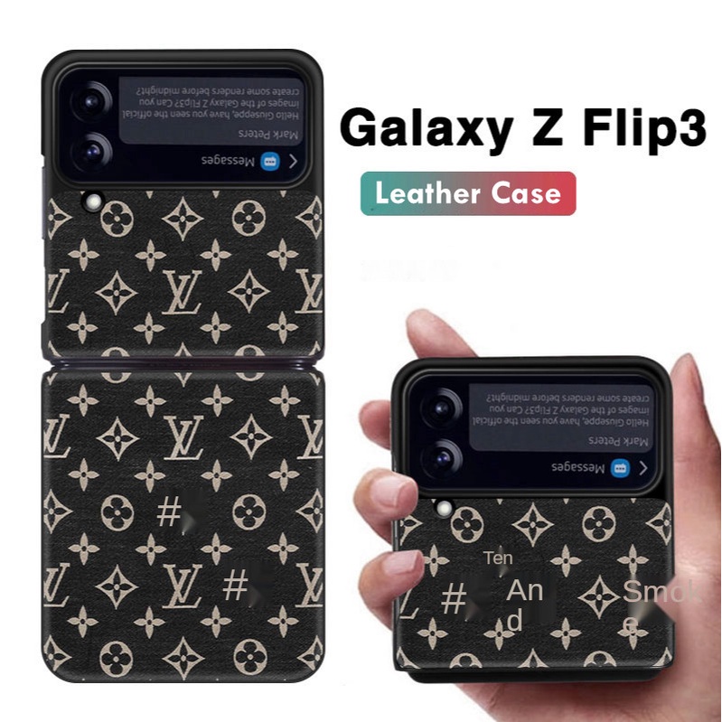 Bao da điện thoại nắp lật họa tiết cổ điển thanh lịch cho Samsung Galaxy Z Flip3 5G Galaxy ZFlip 3