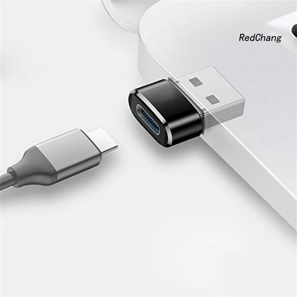 Đầu chuyển đổi dữ liệu/sạc lỗ cắm Type-C sang đầu cắm USB cổng kim loại