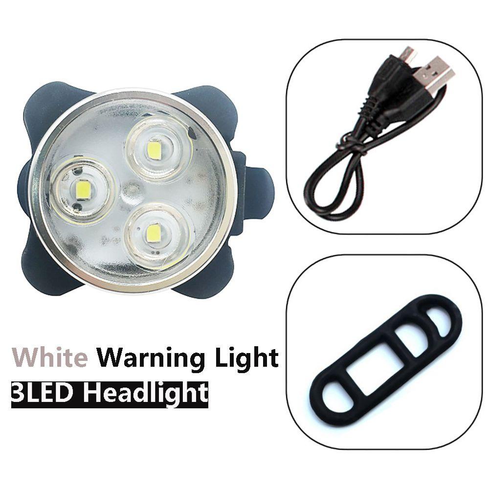 1 Bộ Đèn Pha Siêu Sáng Sạc USB Cho Xe Đạp Leo Núi