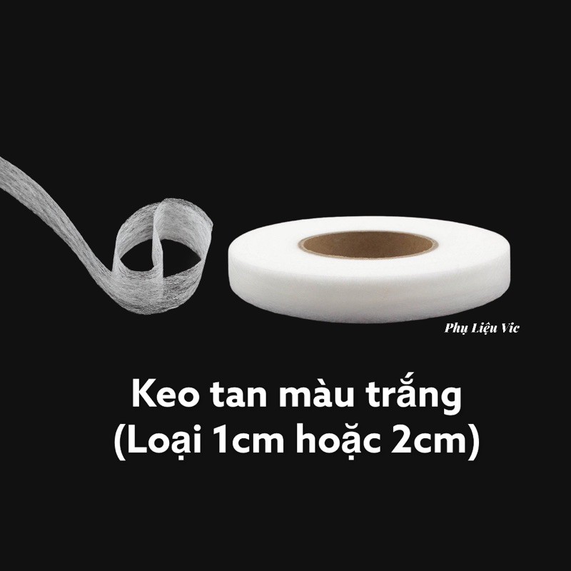 Keo tan màu trắng cuộn