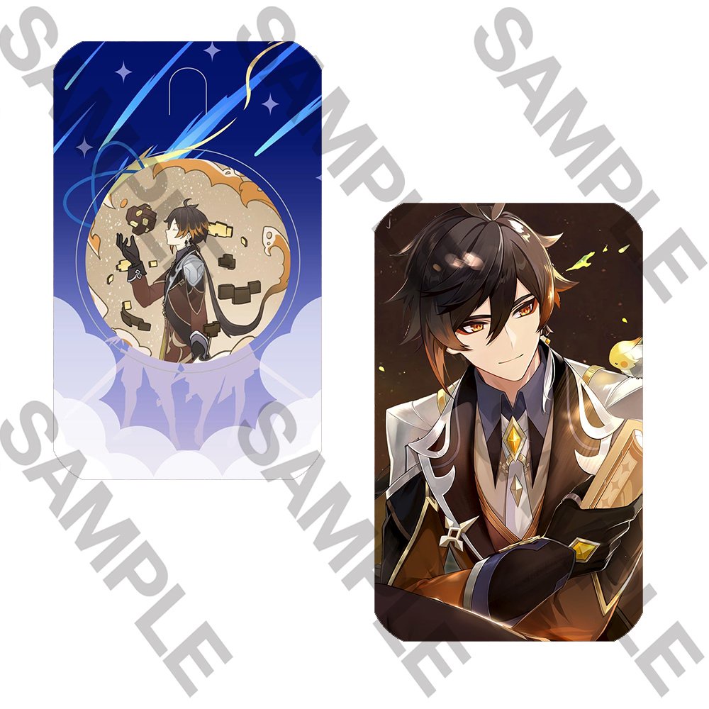 Ảnh card bo góc in hình GENSHIN IMPACT thẻ bo viền 5*8cm anime chibi 1 tấm
