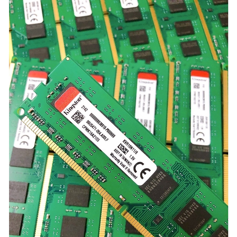 Ram PC Kingston DDR3 8GB 1600MHz (KVR16N11/8) - Chính hãng bảo hành 36 tháng
