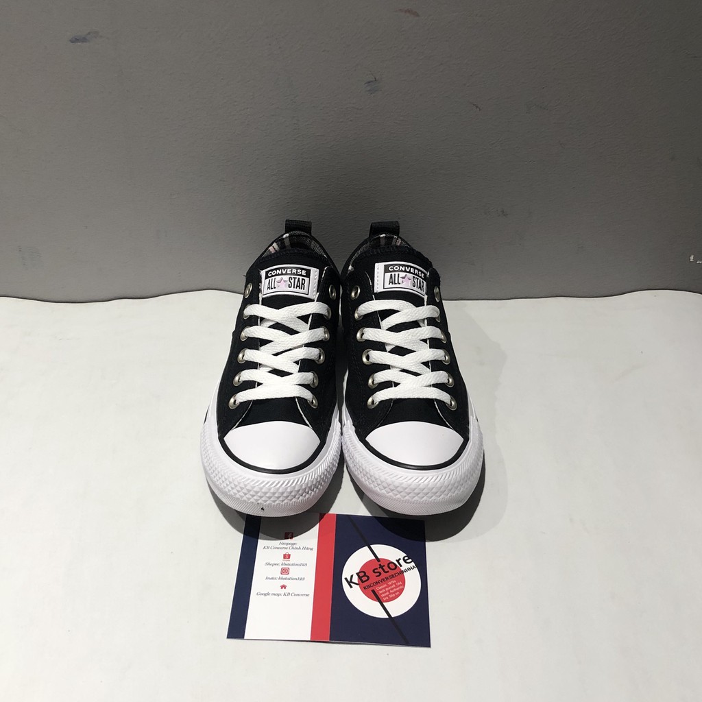 Giày Converse Chuck Madison đen cổ thấp 568511C