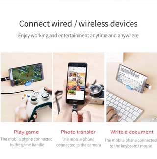 Bộ chuyển đổi Baseus USB sang Type c USB-c Nam sang Micro USB Type-c Nữ