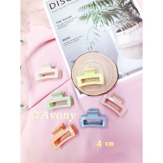 Kẹp tóc nhựa vuông hot Trend size 4cm - gắp tóc