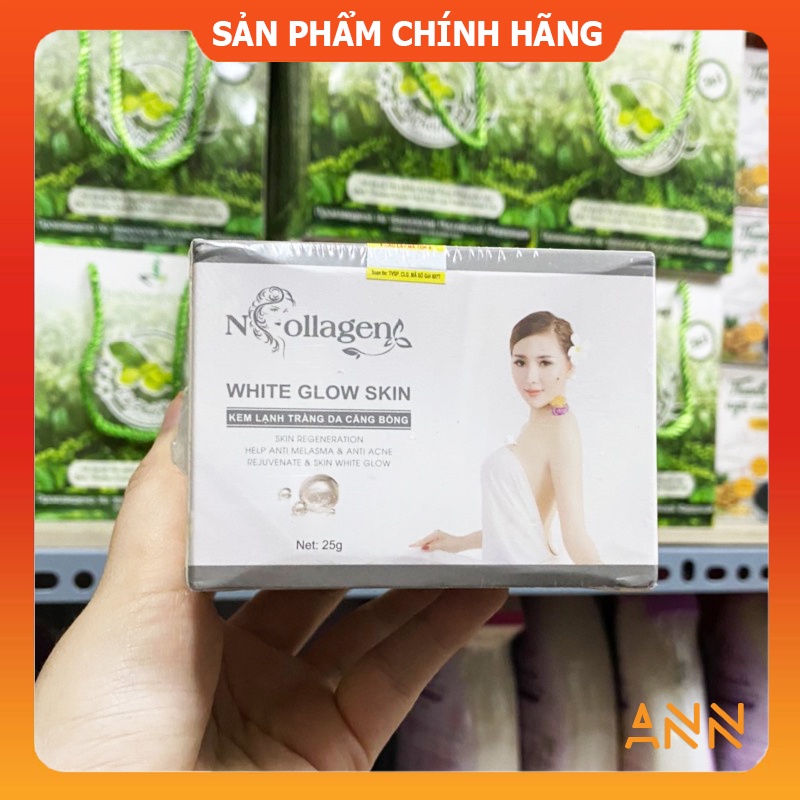 [Chính hãng] Kem Face Lạnh N Collagen Ban Đêm White Glow Skin - Mỹ phẩm NCollagen - Trần Thị Bích Ngân