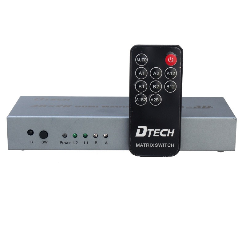 Bộ Gộp HDMI MATRIX 2-2 DTECH DT-7422