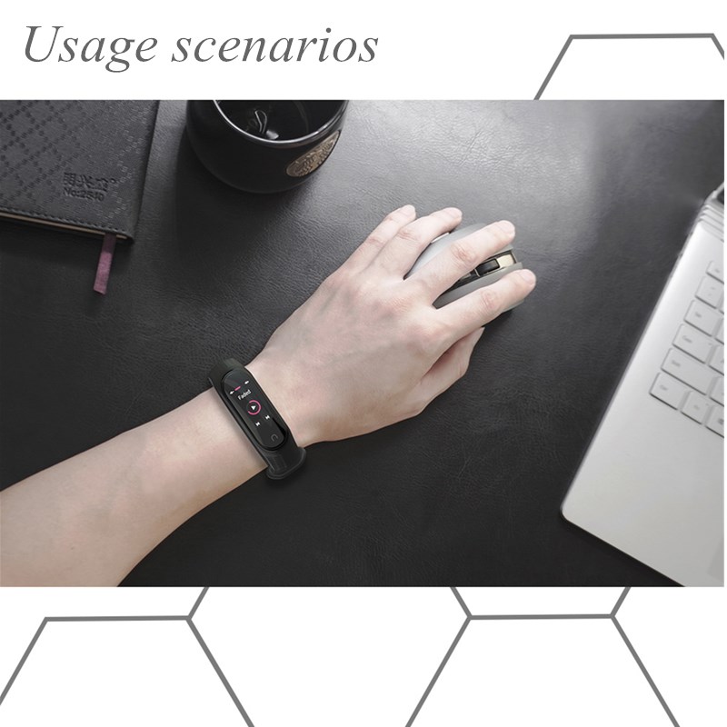 Dây Đeo Thay Thế Chất Liệu Silicon Màu Trơn Cho Xiaomi Mi Band 4 3 5 Mi