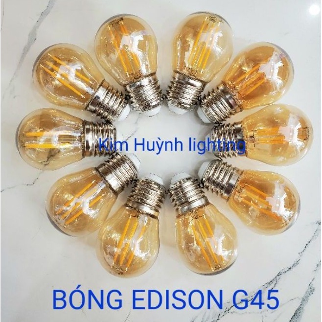 BÓNG LED GIẢ DÂY TÓC VINTAGE/ EDISON G45 4W