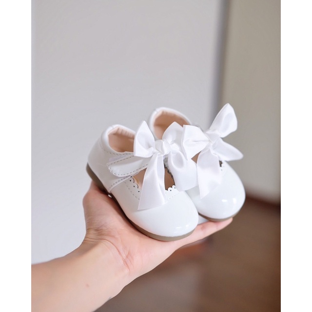 [Có sẵn/ Ảnh thật] Giày búp bê nơ ruyban tháo rời tiệm nhà Quýt