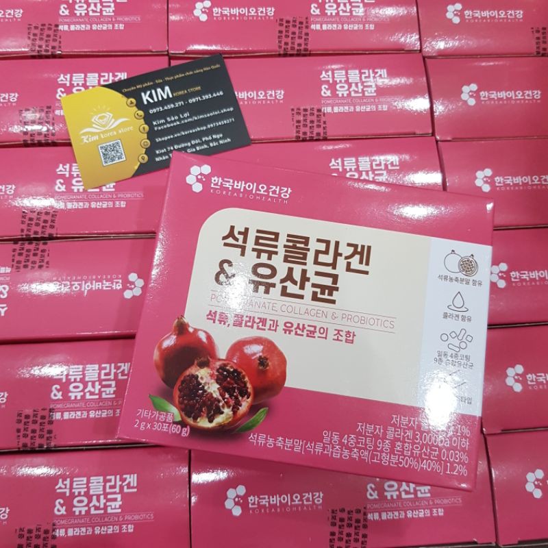 Collagen lựu đỏ Hàn Quốc bio cell tiện dụng