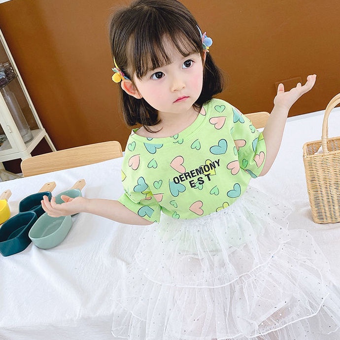 Áo Thun Tay Ngắn Phong Cách Nước Ngoài Mới Cho Mẹ Và Bé