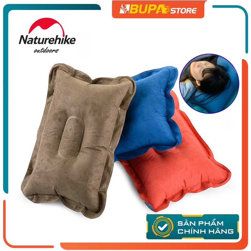 Gối hơi lót nhung NatureHike NH15A001-L