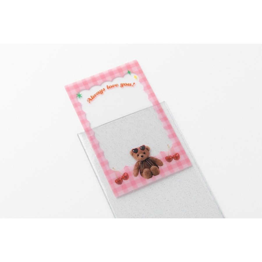 Toploader Decor ARTBOX Hàn Quốc Bọc Card Đựng Ảnh Trang Trí Photocard Polaroid 12 Tấm Họa Tiết Kẻ Caro Động Vật