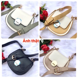 Túi bán nguyệt mix màu phong cách Hàn Quốc