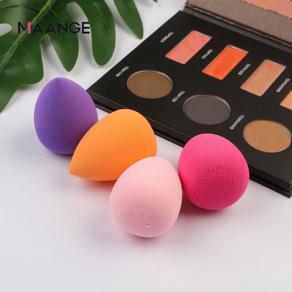 Bộ 4 mút trang điểm MAANGE dùng tán kem nền tiện dụng