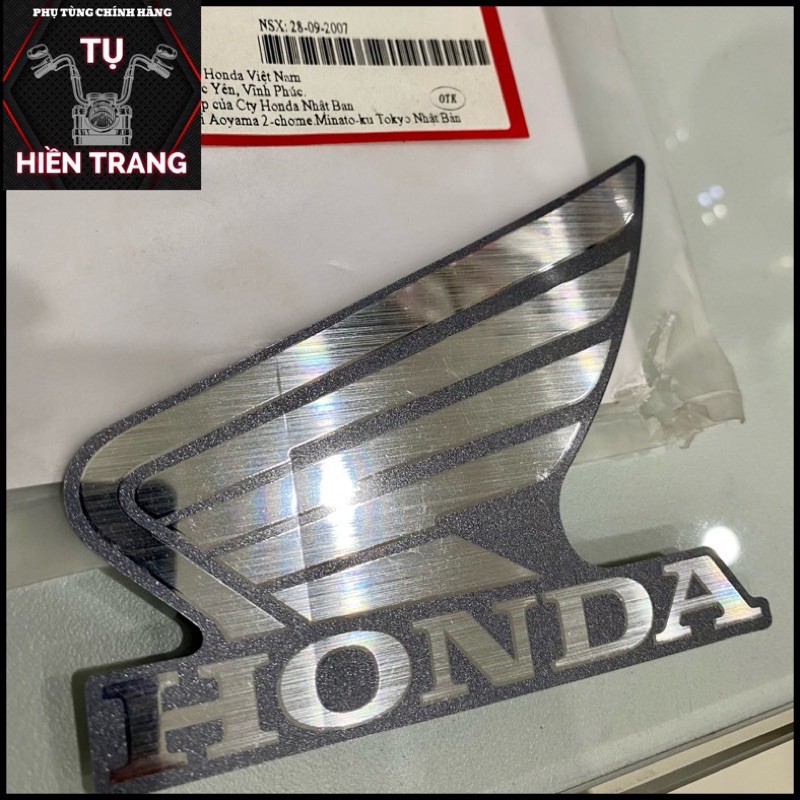 TEM CÁNH CHIM MÀU INOX VIỀN XÁM TRÁI-PHẢI ZIN CHÍNH HÃNG HONDA