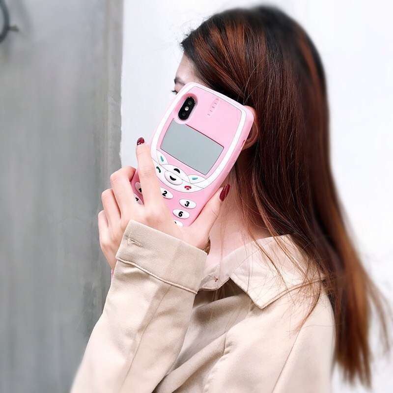 Ốp Điện Thoại Silicon Mềm Chống Sốc Kèm Dây Đeo Phong Cách Retro Cho Nokia