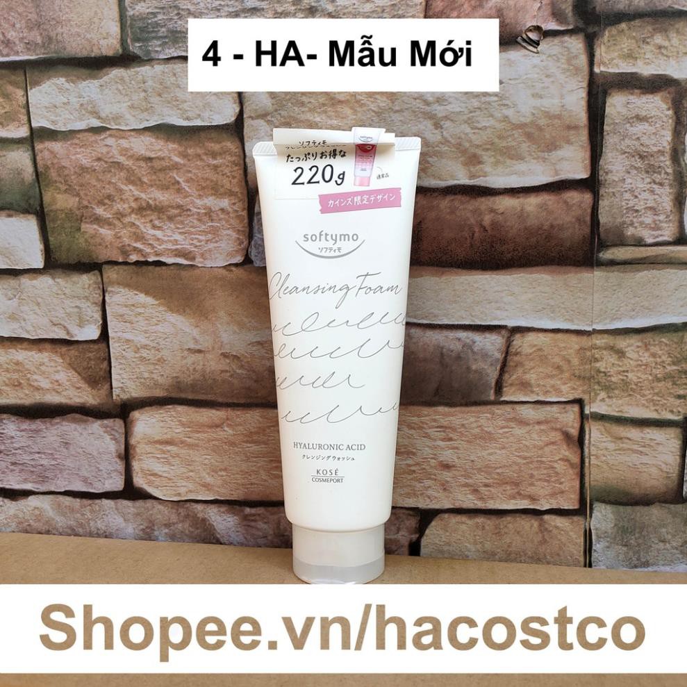 Sữa Rửa Mặt Kose Softymo Cleansing Foam 220g của Nhật loại Hyaluronic acid collagen white