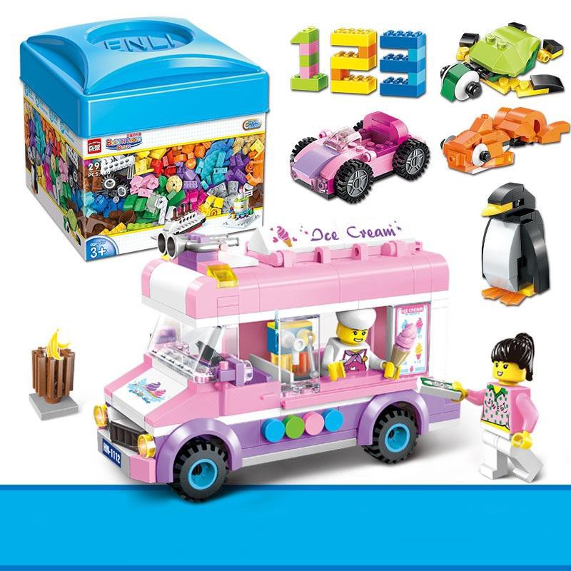 Bộ lắp ráp lego giá rẻFreeshiplego mobile xếp hình 460 chi tiết,lego city cho bé thoải mái sáng tạo