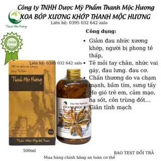 Xoa bóp xuong khop Thanh mộc hương