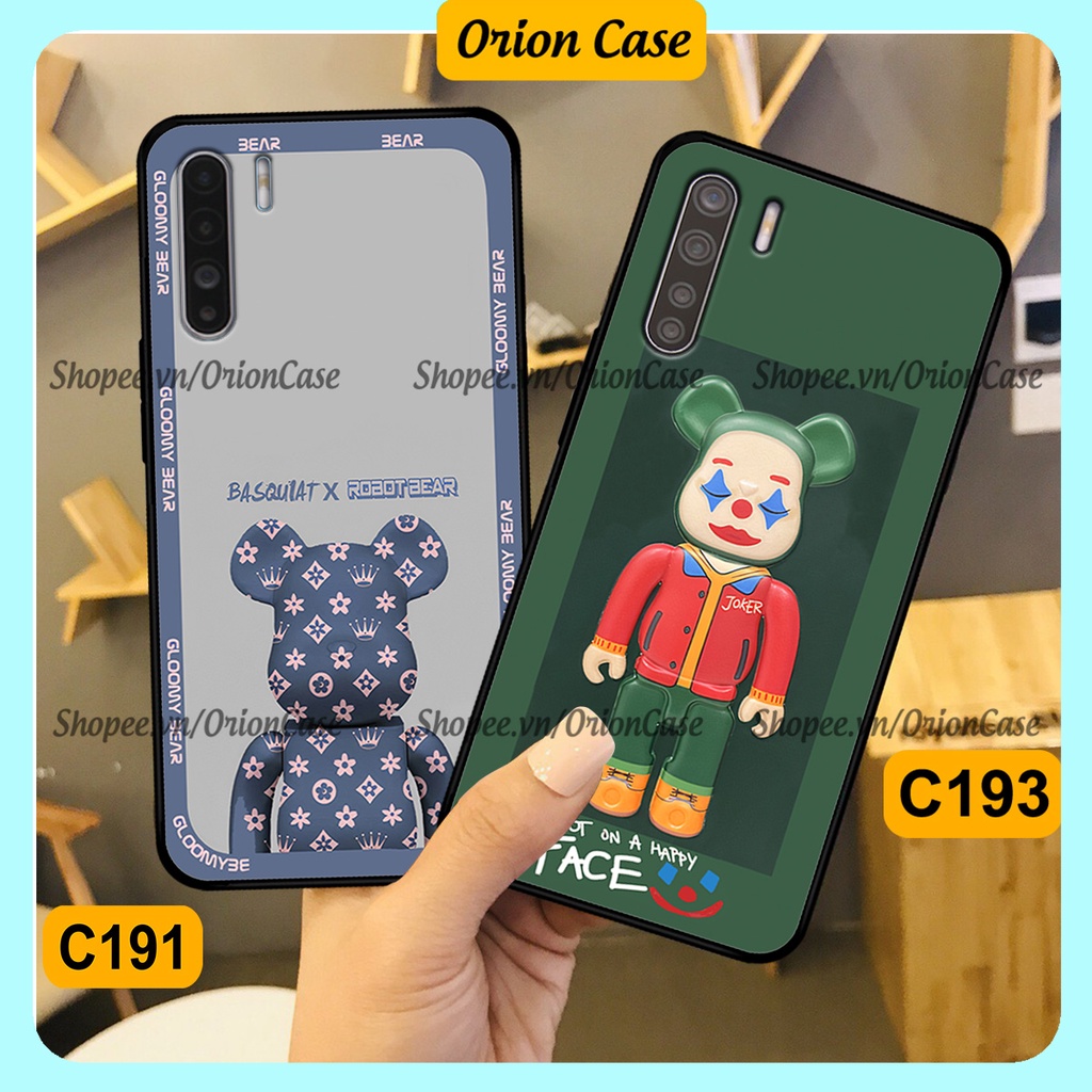 Ốp lưng Oppo A91 - Reno 3 - Reno3 in hình bearbrick 3D thời trang, cá tính. ốp chống sốc, bền đẹp