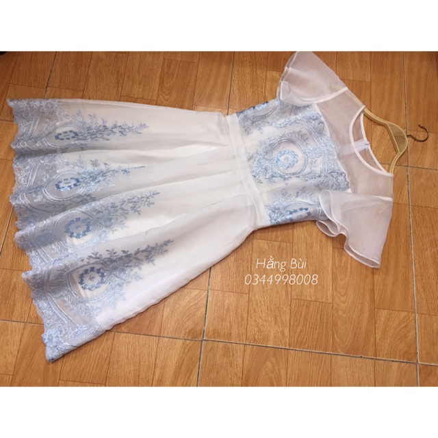 Đầm tơ sống ( may đo)