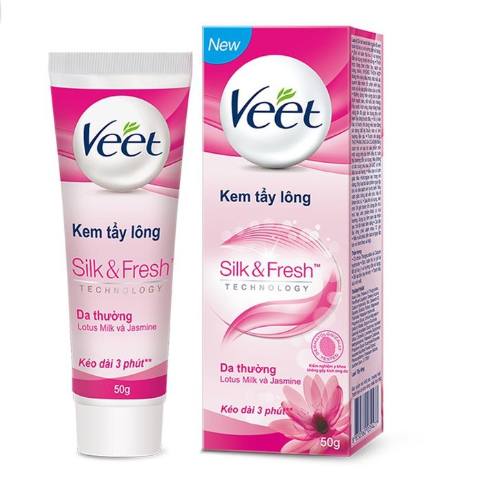 Kem tẩy lông Veet 50g, kem tẩy lông dành cho da thường