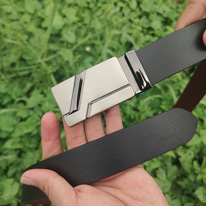 Thắt Lưng Nam Dây Nịt Nam Khóa Con Lăn Sang Trọng Dùng Cho Người Dưới 90kg Có Đủ 2 Màu Đen Và Nâu