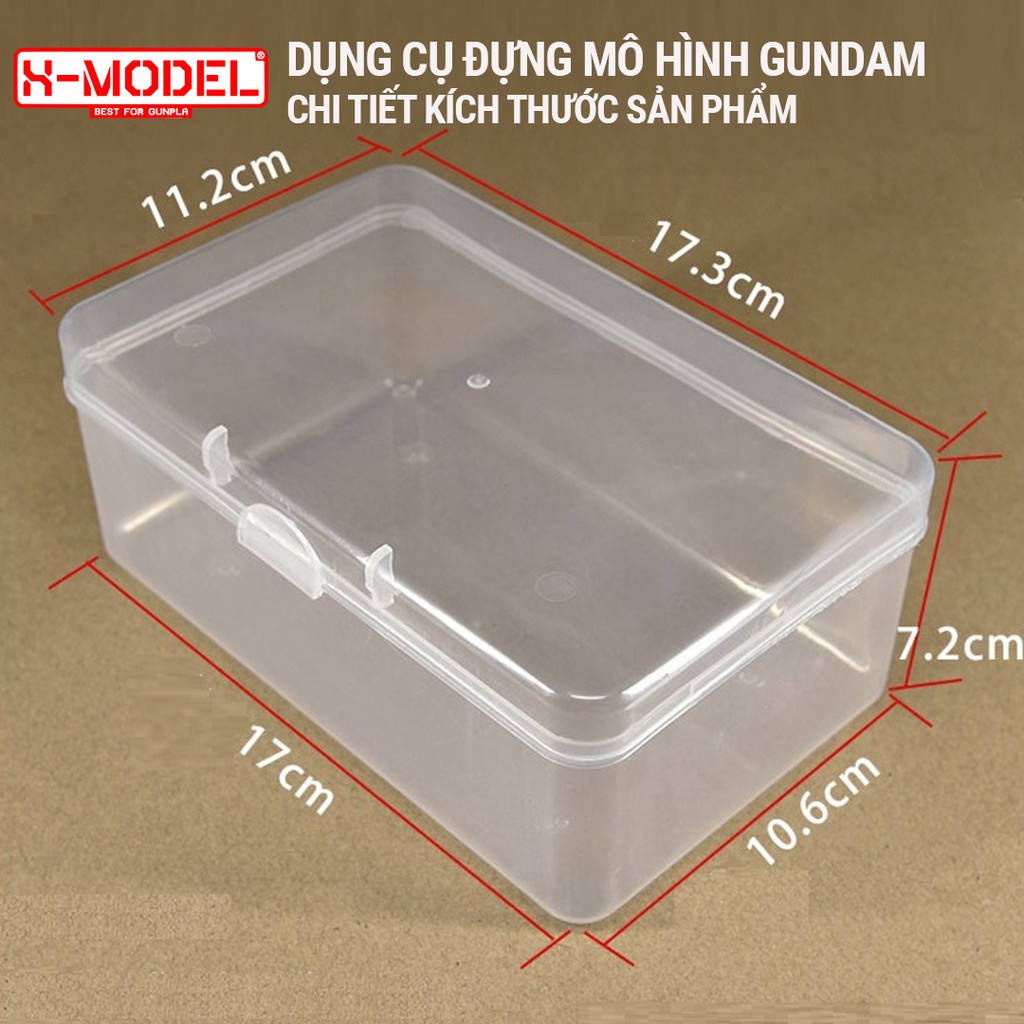 Hộp nhựa đựng lưu trữ linh kiện, ôc vit, Hộp đựng phụ kiện Gundam đa năng nhỏ gọn, thuận tiện lưu trữ XMODEL