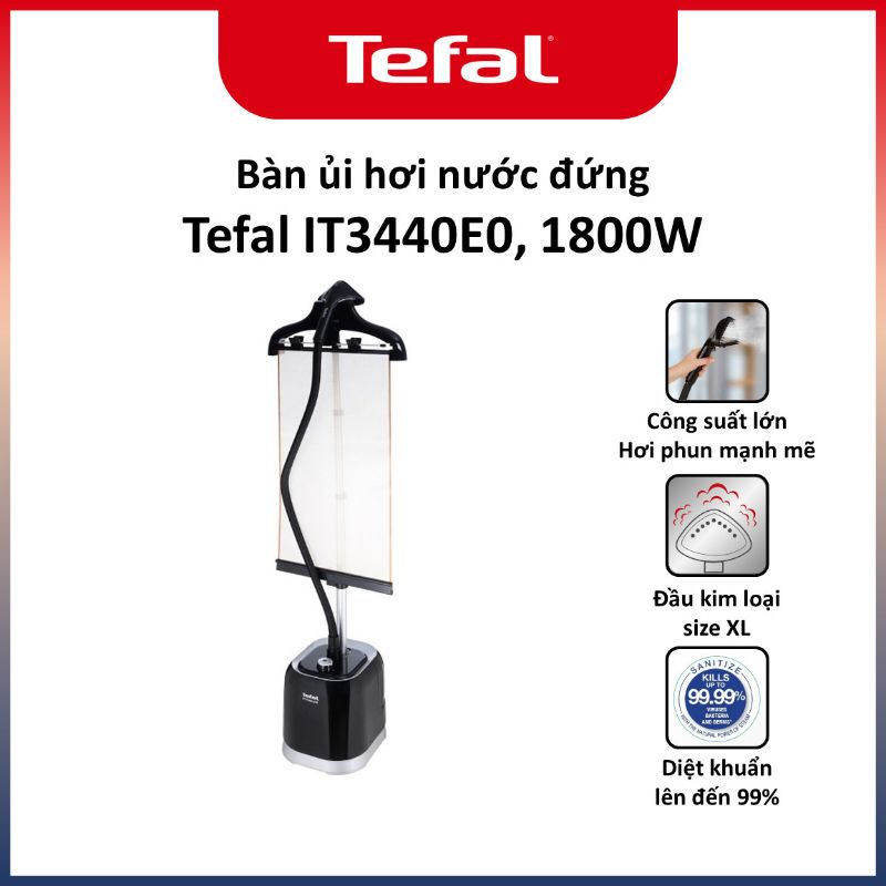 Bàn ủi hơi nước đứng Tefal IT3440E0, 1800W