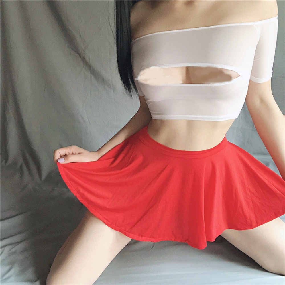 Chân Váy Ngắn Mini Lưng Cao Màu Trơn Trong Suốt Bằng Lụa Lạnh Nhiều Màu Thời Trang Quyến Rũ Cho Nữ