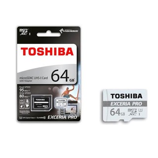 Thẻ Nhớ Micro SDXC Toshiba Exceria Pro M401 64GB UHS-I U3 4K 95MB/s - HÀNG THANH LÝ KHÔNG BẢO HÀNH - Hưng Long PC