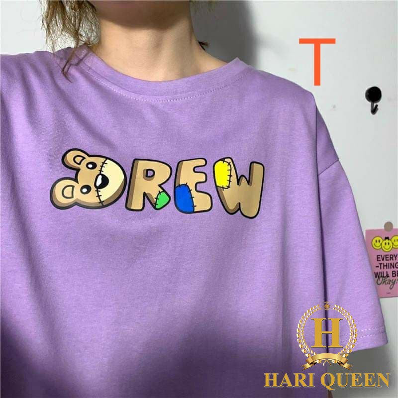 FREE SHIP ĐƠN TỪ 50K Áo phông gấu chữ Drew DTR0720 1