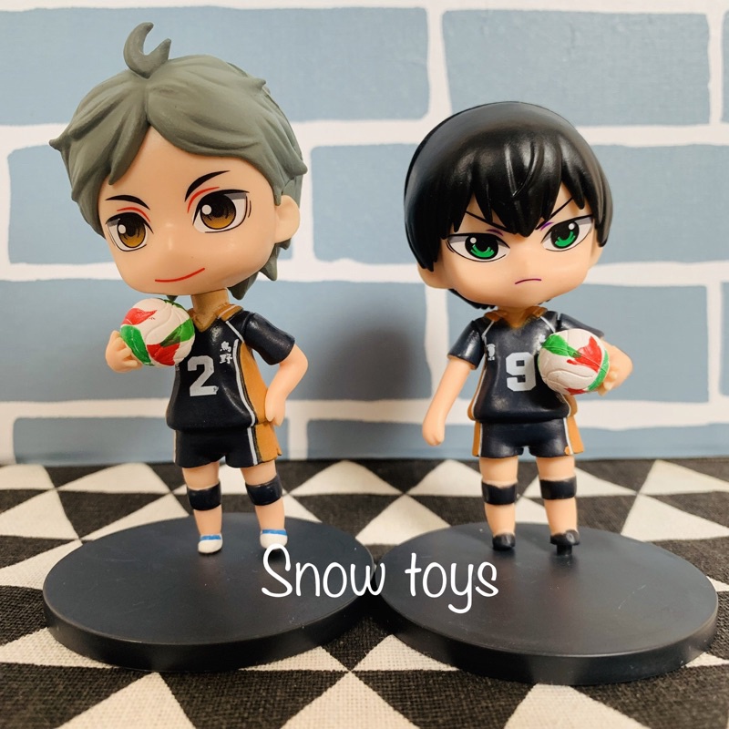 6 mô hình Haikyuu haikyu Vua bóng chuyền Sugawara Koshi Yu Nishinoya Kei Tsukishima Tobio Kageyama Shoyo Hinata Kenmau