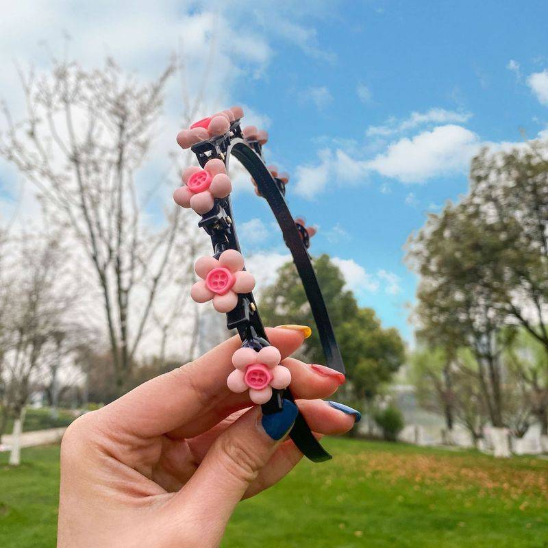 Băng đô cài tóc có kẹp nhỏ hình hoa kiểu dáng công chúa dễ thương