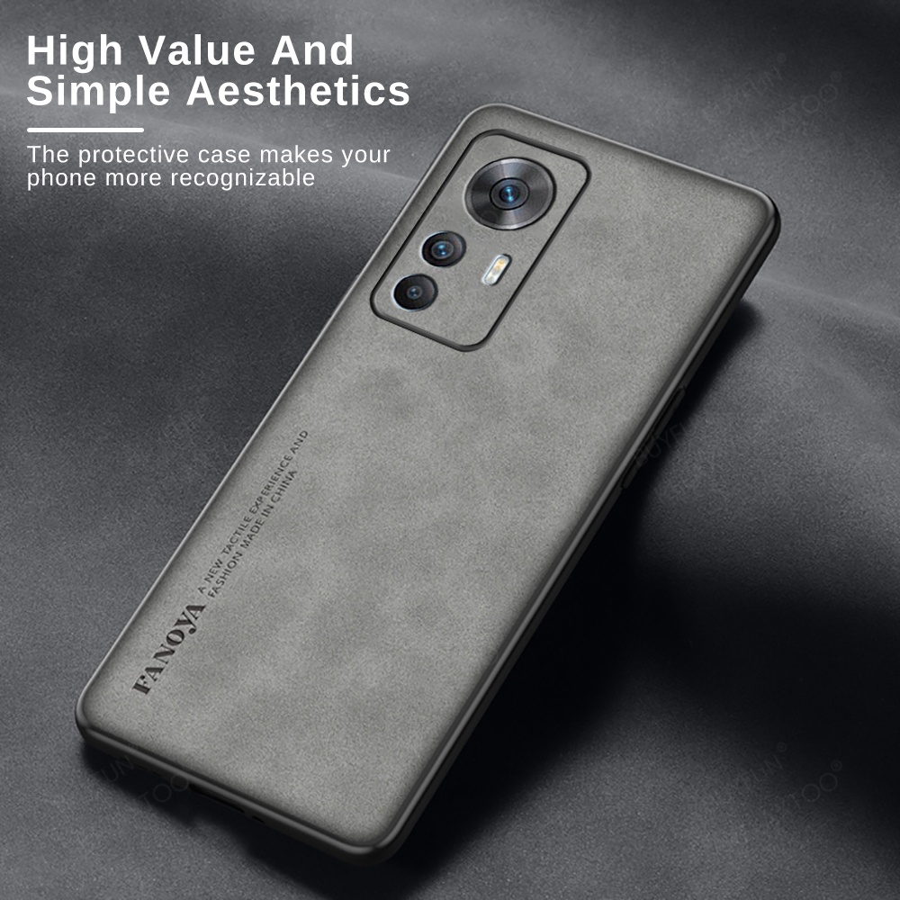 Ốp Điện Thoại Da Cừu Viền Dẻo Thời Trang Chống Sốc Cho Xiaomi 12T Pro Xiaomy Mi12T Mi 12 T Xiaomi12T Pro