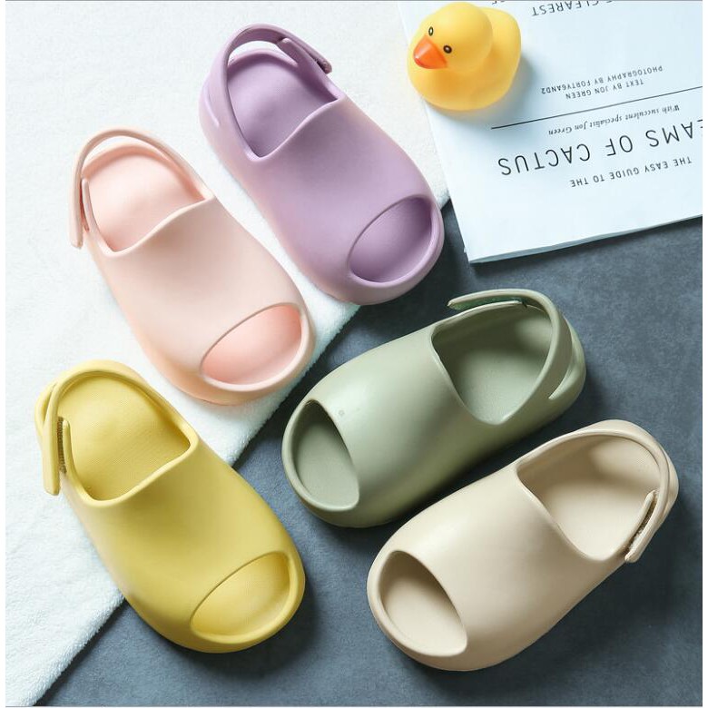 1-7 years old Kids Fashion Fish Mouth Shoes EVA Open Toe Sandals