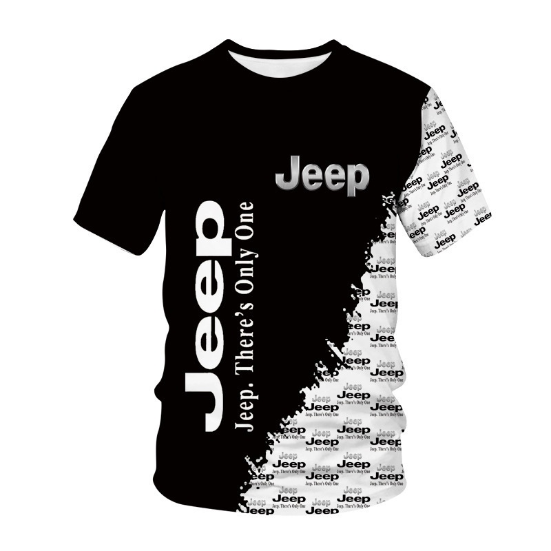 Áo Thun Tay Ngắn In Logo Xe Hơi 3D Thời Trang Cho Nam