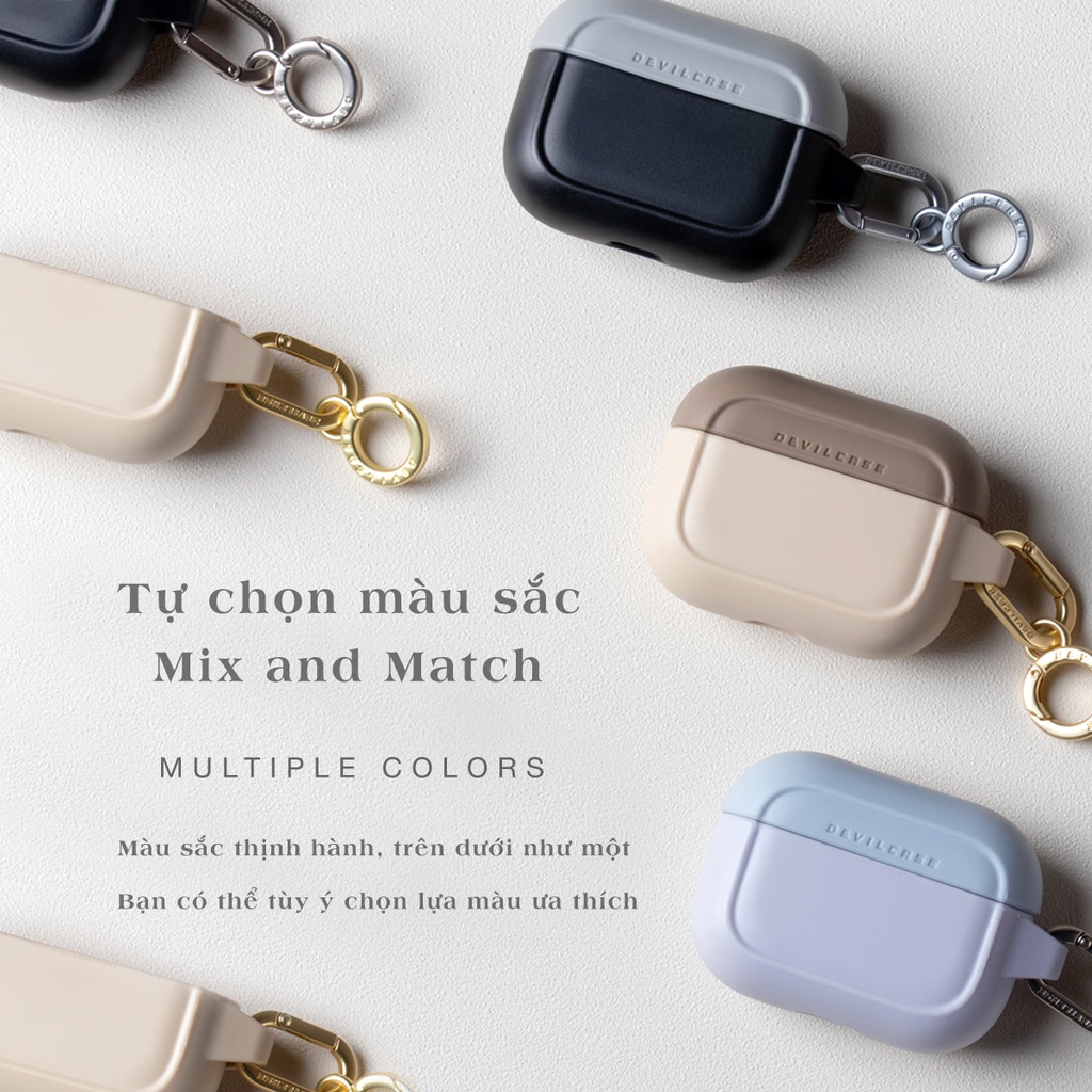 Ốp DEVILCASE có phụ kiện đi kèm dành cho tai nghe AirPods 3 / AirPods Pro / AirPods 1/2 - Chính hãng cao cấp