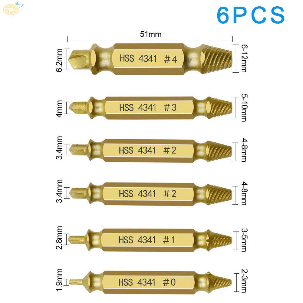 BITS Bộ 6 Mũi Khoan Phá Ốc Vít Tốc Độ Cao