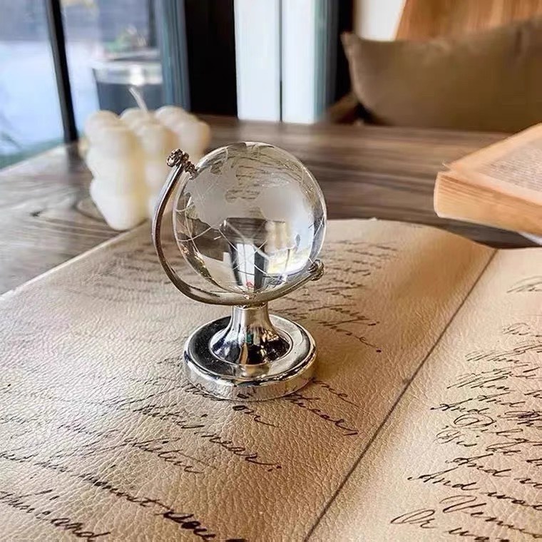 Quả cầu tuyết trong suốt decor trang trí bàn học
