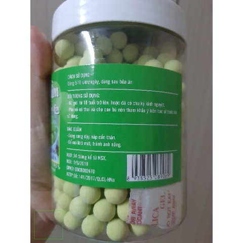 (Giá sỉ) Viên mầm hồng sâm matcha thơm ngon