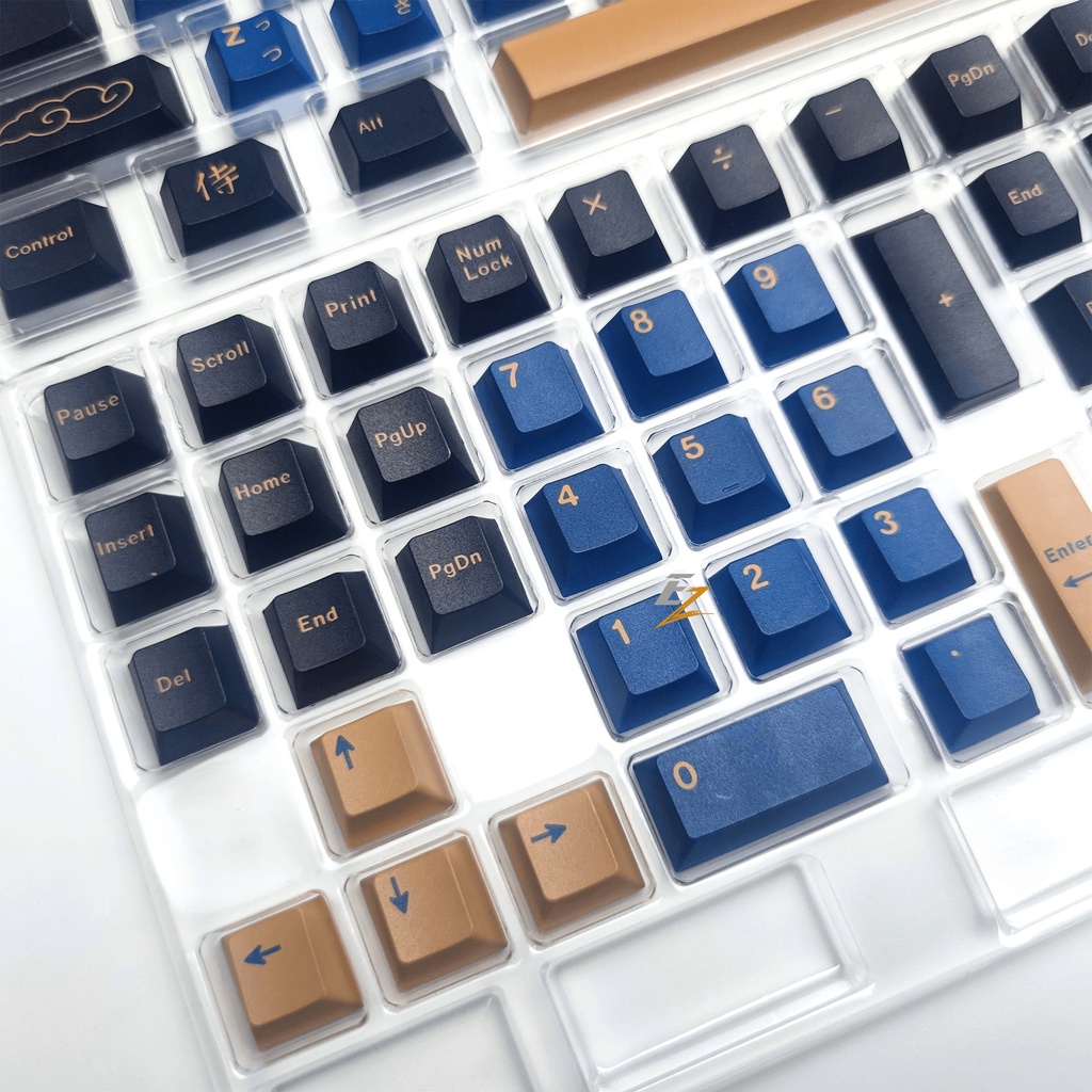 [Mã SKAMSALE03 giảm 10% đơn 200k] Keycap Cho Bàn Phím Cơ GMK Samurai Blue Thick PBT Cherry Profile 129 Phím