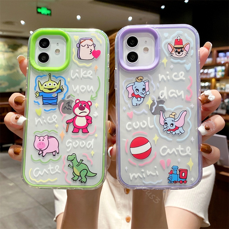 Ốp điện thoại in hình voi Dumbo cho iPhone 13 12 11 Pro Max XS Max XR X XS 8 7 Plus SE 2020