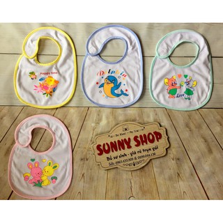 Yếm dán cotton cho bé sơ sinh dưới 1 tuổi