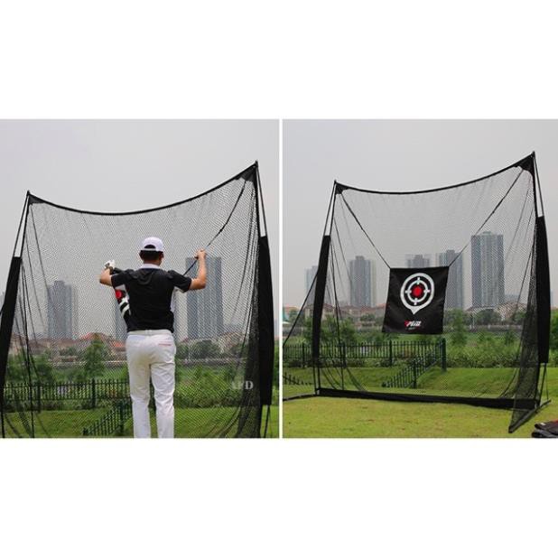 LƯỚI GOLF LƯỚI TẬP  SWING GOLF TẠI NHÀ 2,5X2,5M/ Tặng 3 Bóng Cũ/ Khung Lưới Swing Golf Tháo Lắp Dễ Dàng