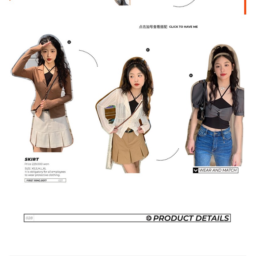 Áo kiểu kumikumi màu trơn phong cách Hàn Quốc thời trang gợi cảm dành cho nữ