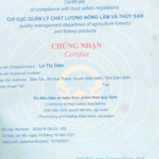 Thịt trâu gác bếp đặc sản tây bắc (túi đóng 500gr)