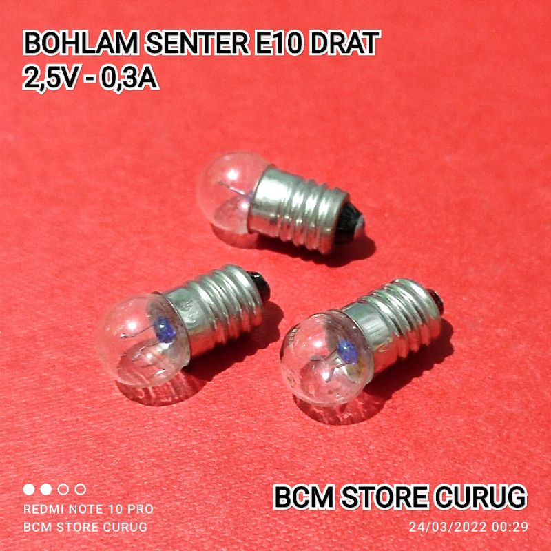Set 10 Bóng Đèn Led E10 mini 2.5V